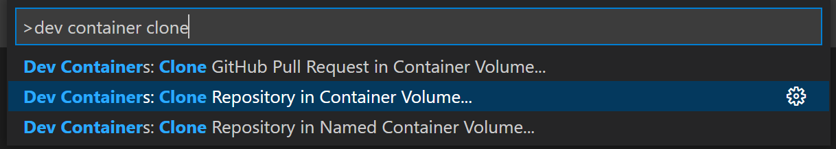 Clone Repository in Container Volume