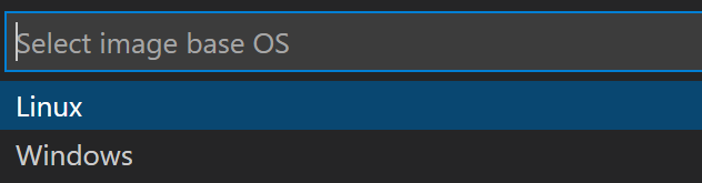 Choose the base OS for the built image