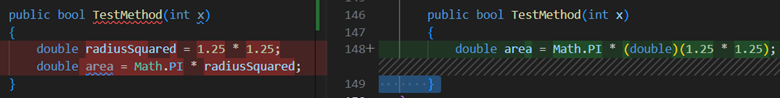 Inline temporary variable example