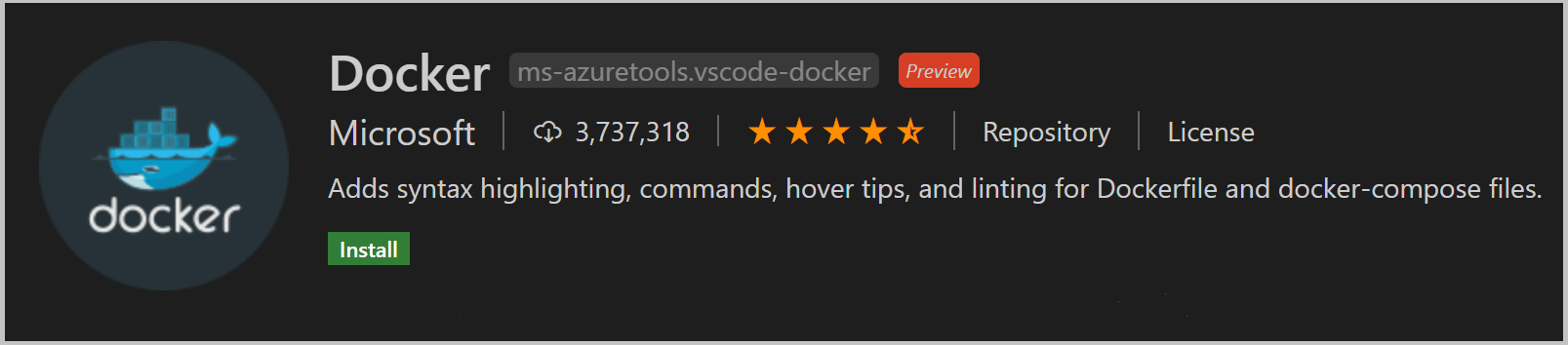 Docker extension