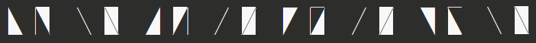 Triangles and diagonal line previously could display with bad anti-aliasing and odd borders